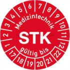 Prüfplaketten - Medizintechnik STK gültig bis, Jahr 2017 - 2022