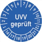Prüfplaketten - UVV geprüft, Jahr 2016 - 2021