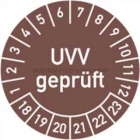 Prüfplaketten - UVV geprüft, Jahr 2018 - 2023