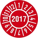 Prüfetiketten: Prüfplaketten - Jahr 2017