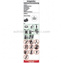 Prüfetiketten: Anlegeleiter-Gebrauchsanweisung gemäß DIN EN 131-3