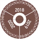 Prüfetiketten: Prüfplaketten - Jahre 2018/19/20 mit Monaten